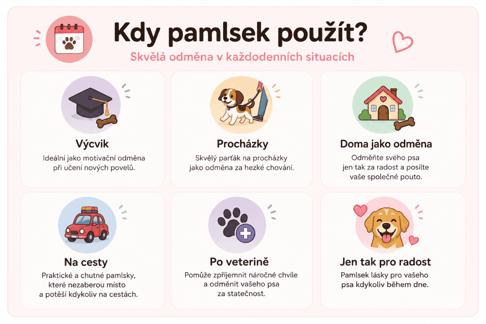 Kdy pamlsek použít